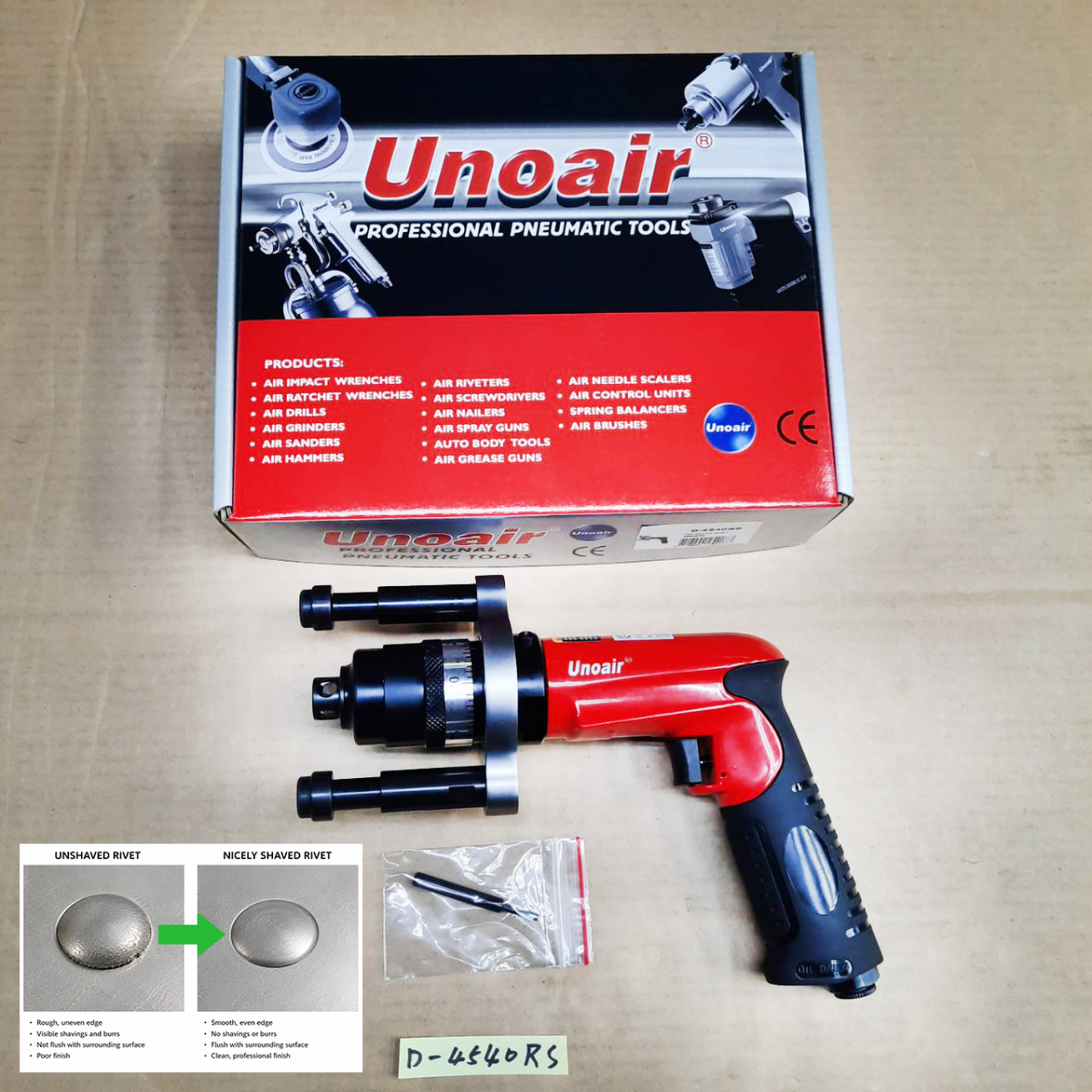 pneumatic rivet shaver